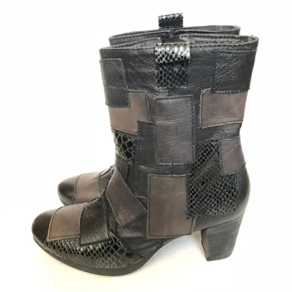 Sheridan Mia Women's Patch Boots Booties Shoes 8 - Picture 7 of 8